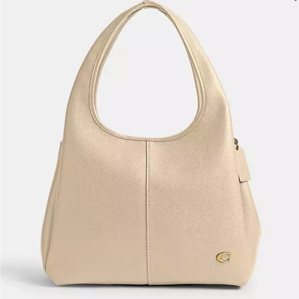Coach Lana Shoulder Bag Leather Ivory